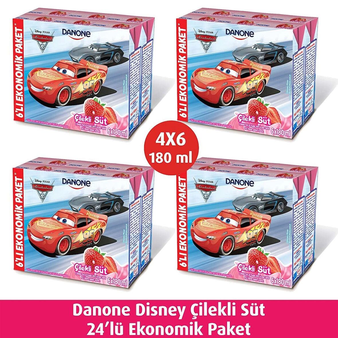 Disney Çilekli Süt 24 X 180 ML
