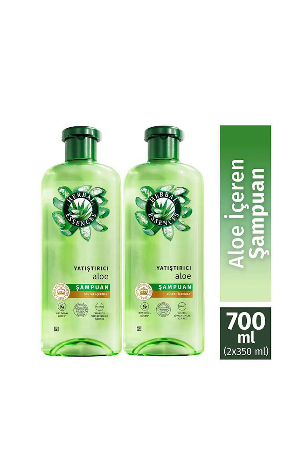 Yatıştırıcı Aloe İçeren Şampuan 350 ml x2