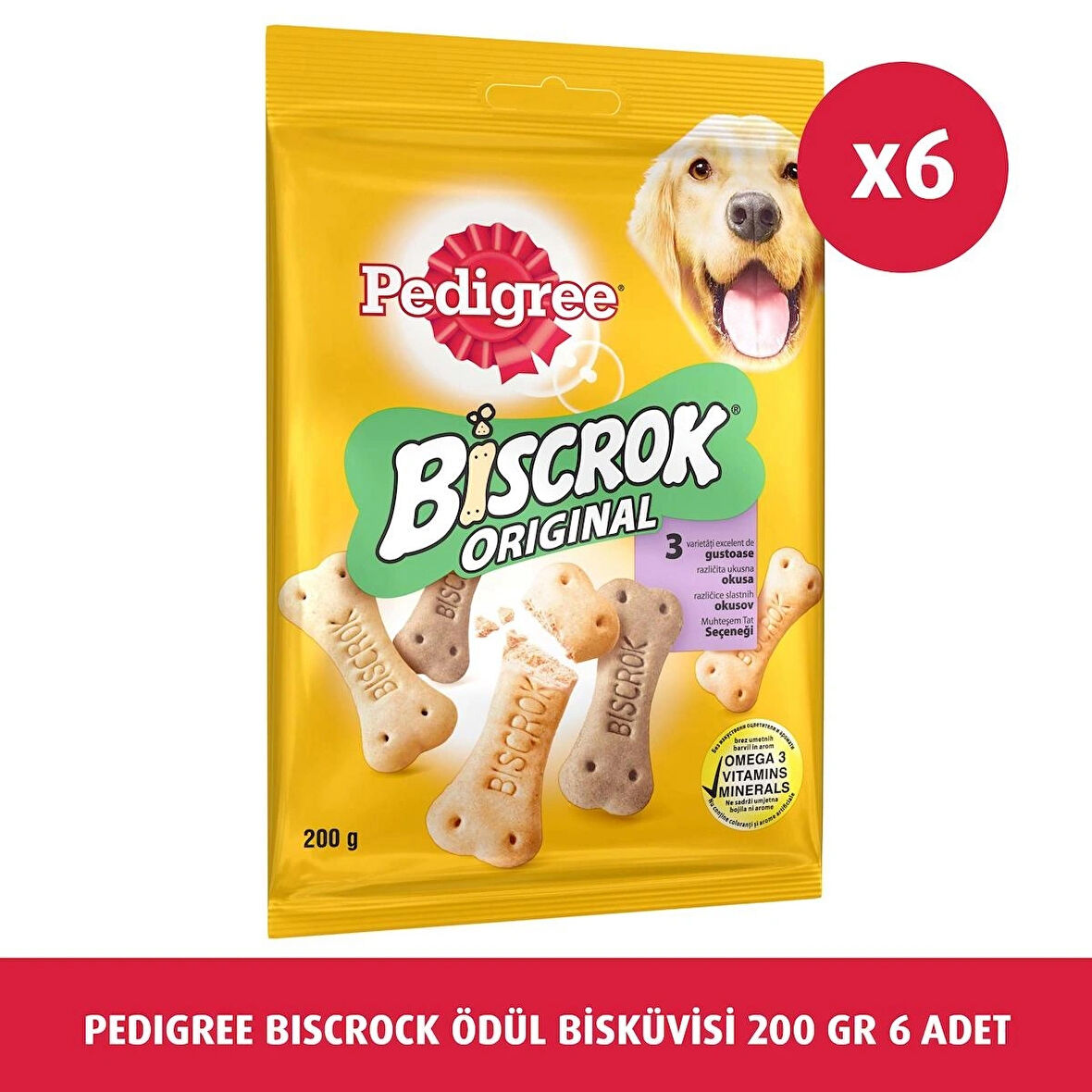 Pedigree Biscrock Ödül Bisküvisi 200 G 6X