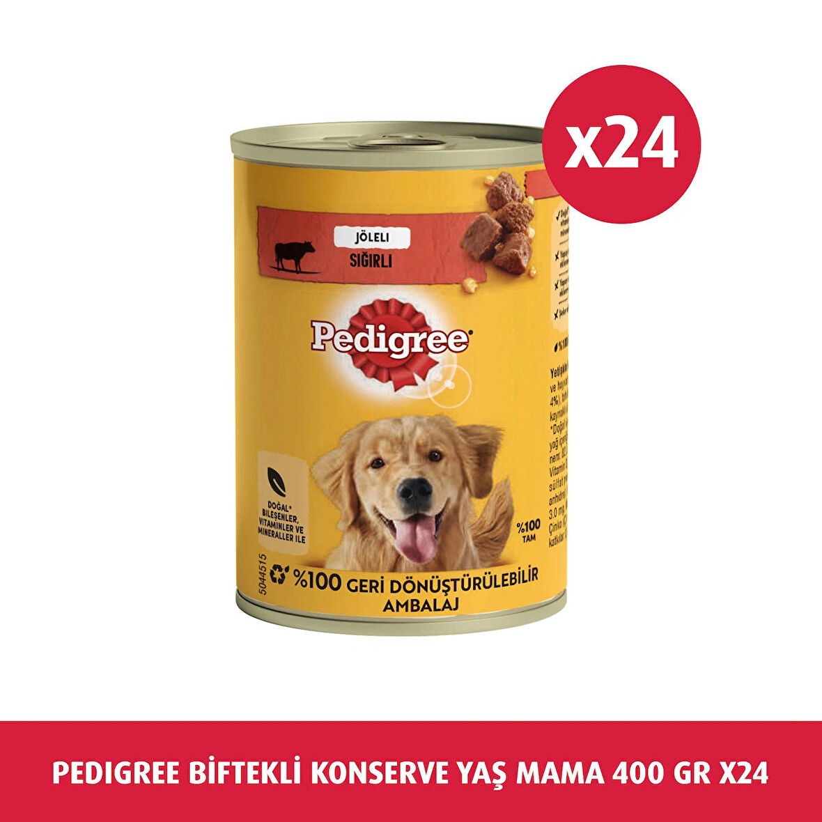 PEDİGREE BİFTEKLİ 400 GR 24X