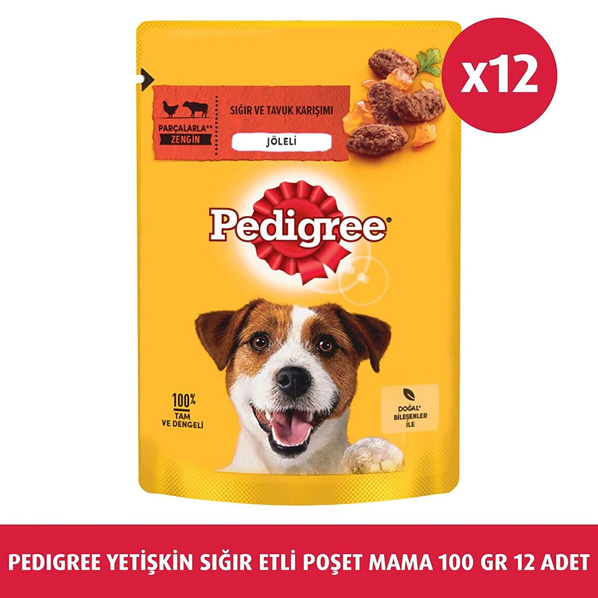 Pedigree Biftekli Poşet Yaş Mama 100 G 12X