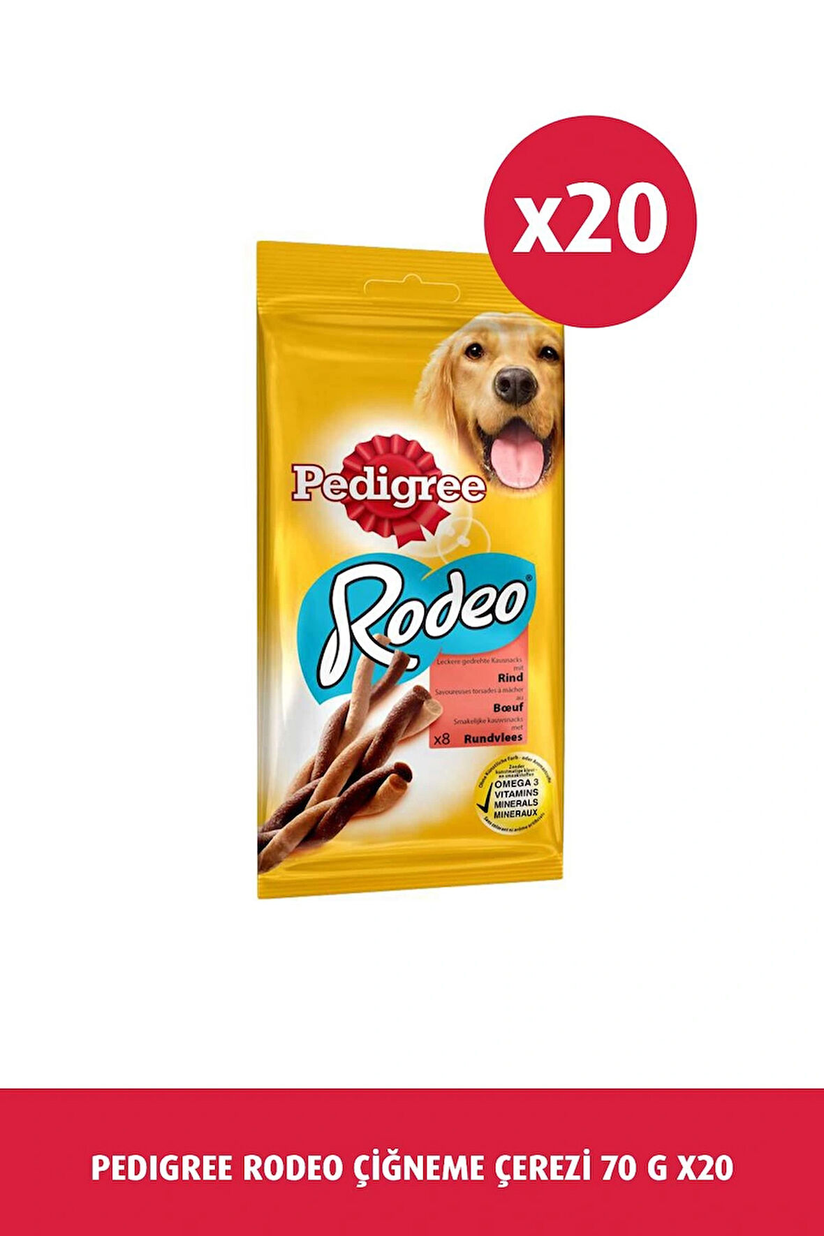 Rodeo Köpek Çiğneme Çerezi 70 G 20x