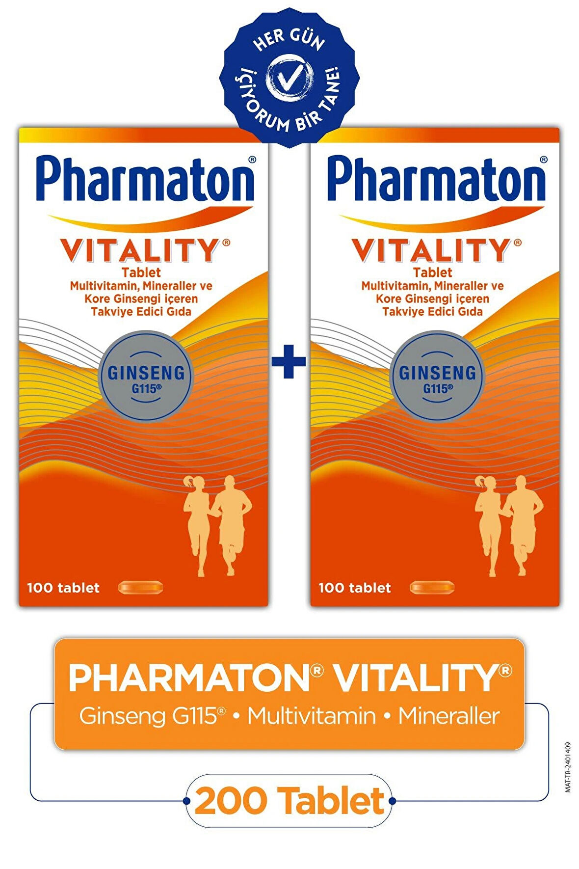 Pharmaton Vitality_100 Tablet 2'li Avantaj Paketi