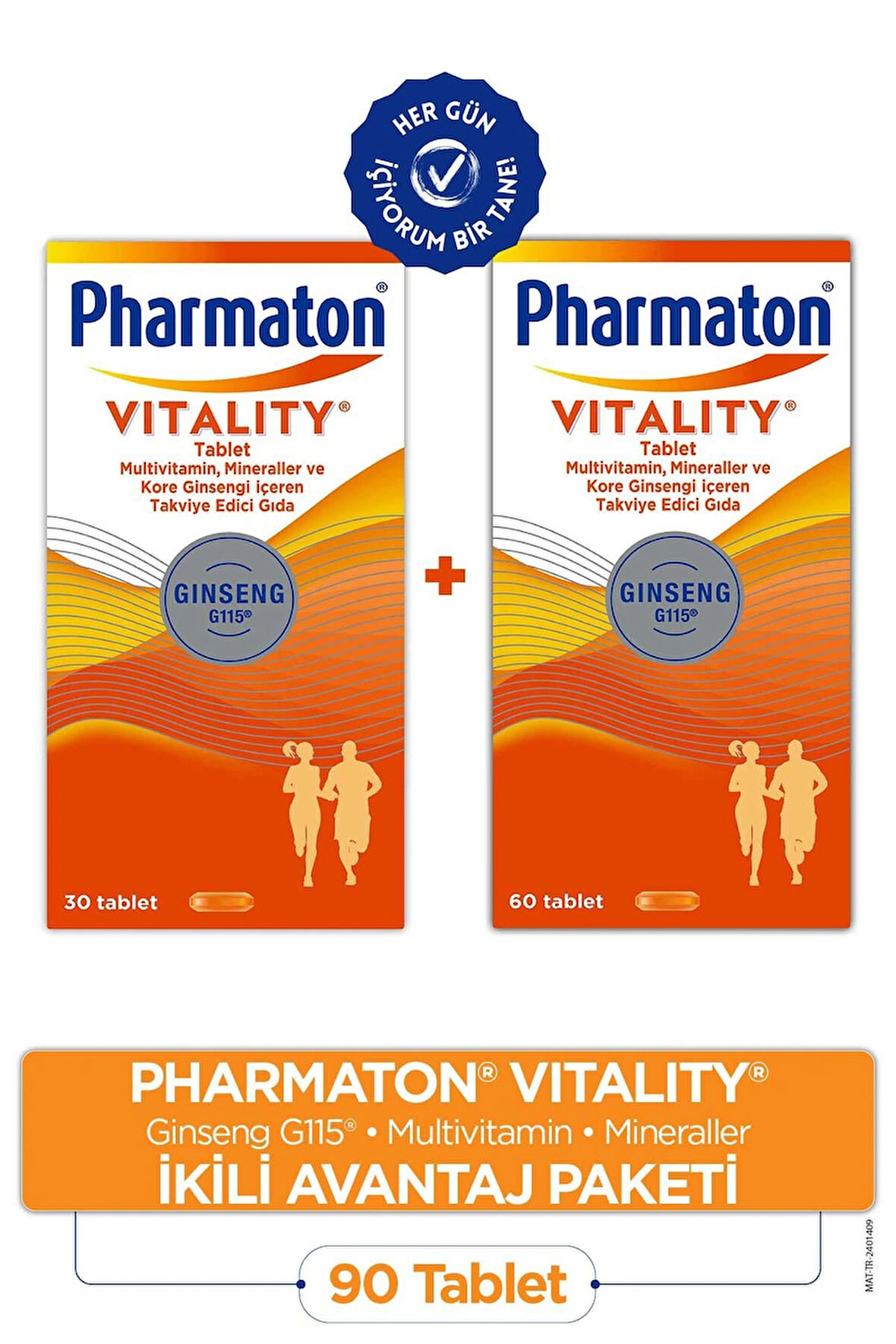 PHARMATON VITALITY 60 TAB&PHARMATON VITALITY 30 TAB İKİLİ AVANTAJ PAKETİ