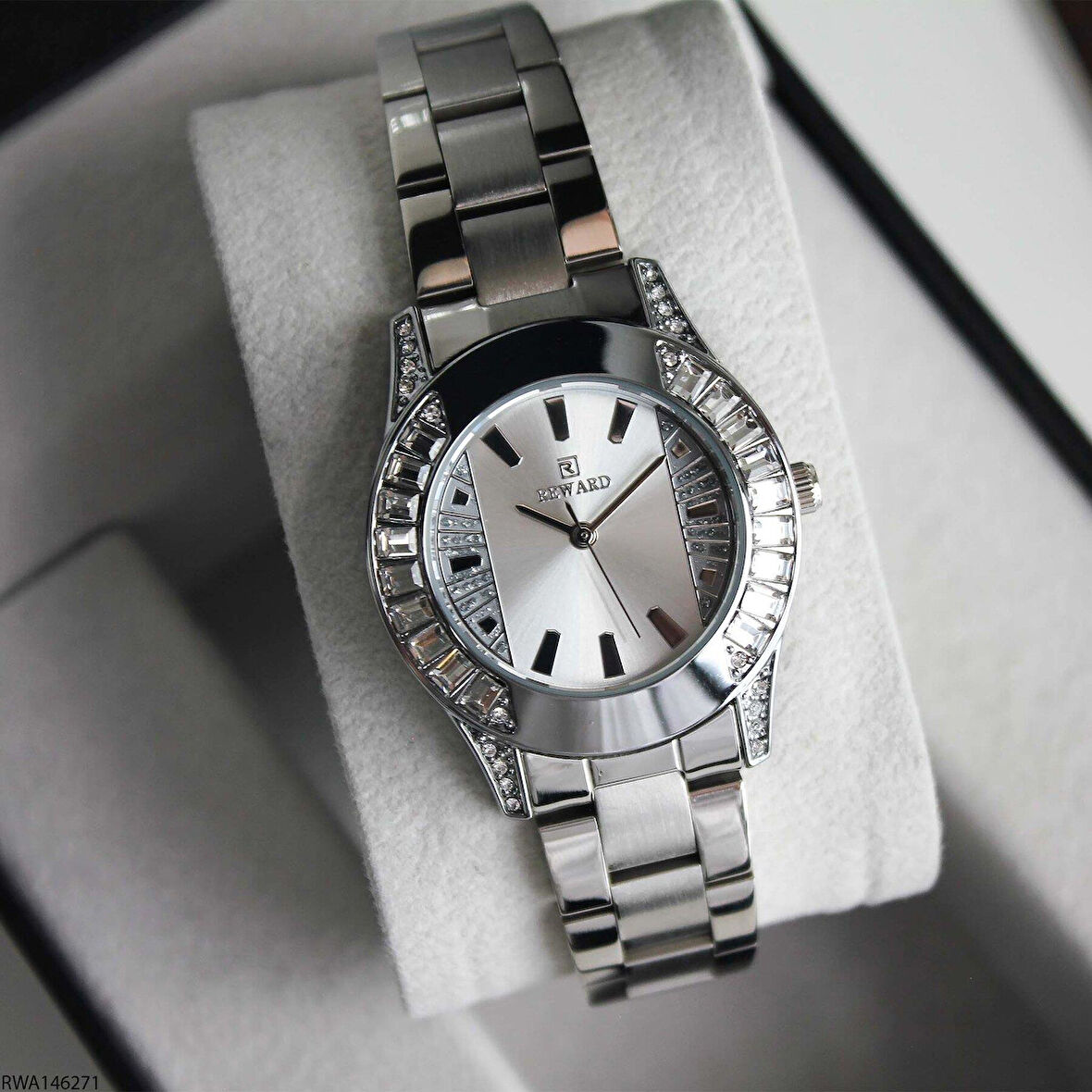 Reward RWA146271 Çelik Kordon Baget Taşlı Kadın Kol Saati
