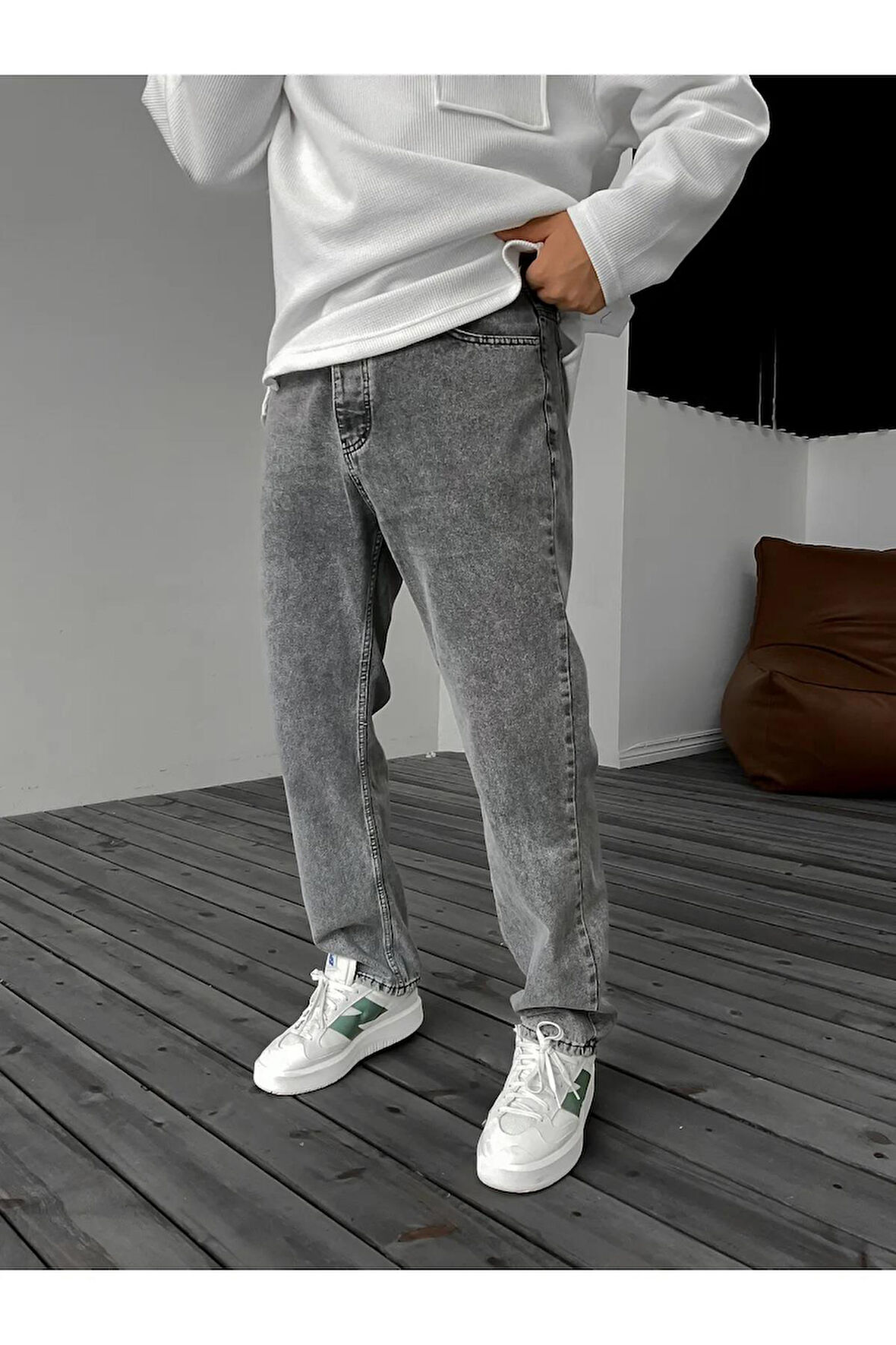 Captiva Denim Erkek Baggy Jean Pantolon 