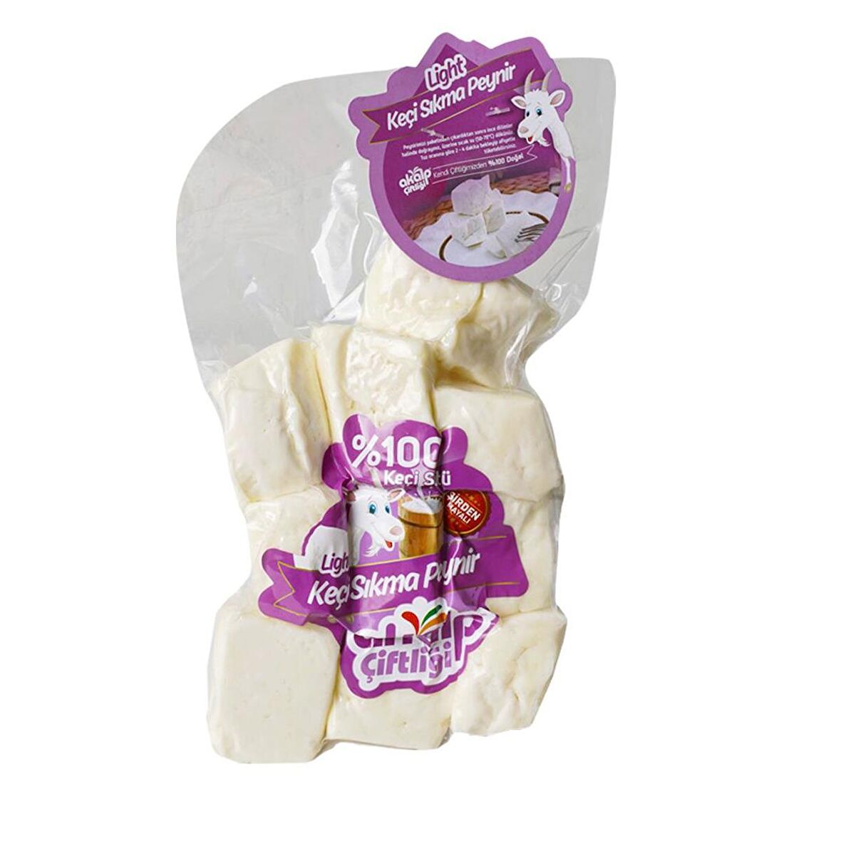 Yarım Yağlı Keçi Sıkma Peyniri 500 Gr