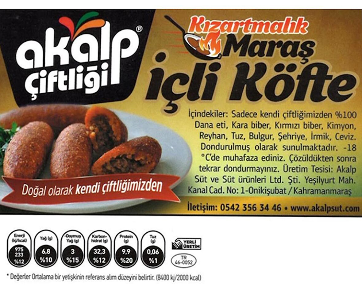 Kızartmalık İçli Köfte 6 Adet