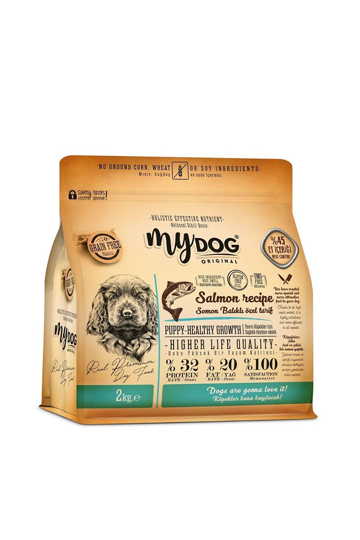 Mydog Low Grain Somon Balıklı Puppy-Yavru Köpek Maması 2 kg