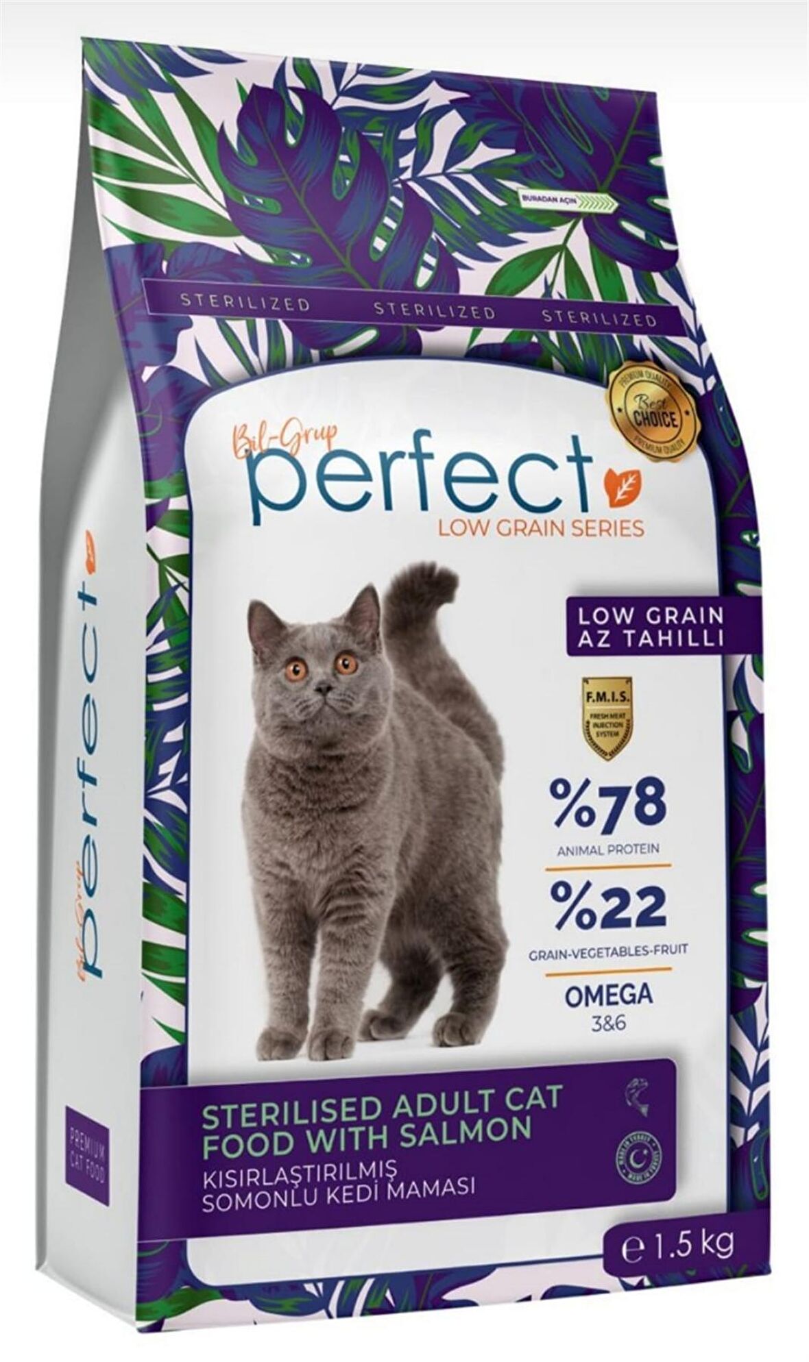 KEDİ MAMASI 1.5 KG KISIR BALIKLI