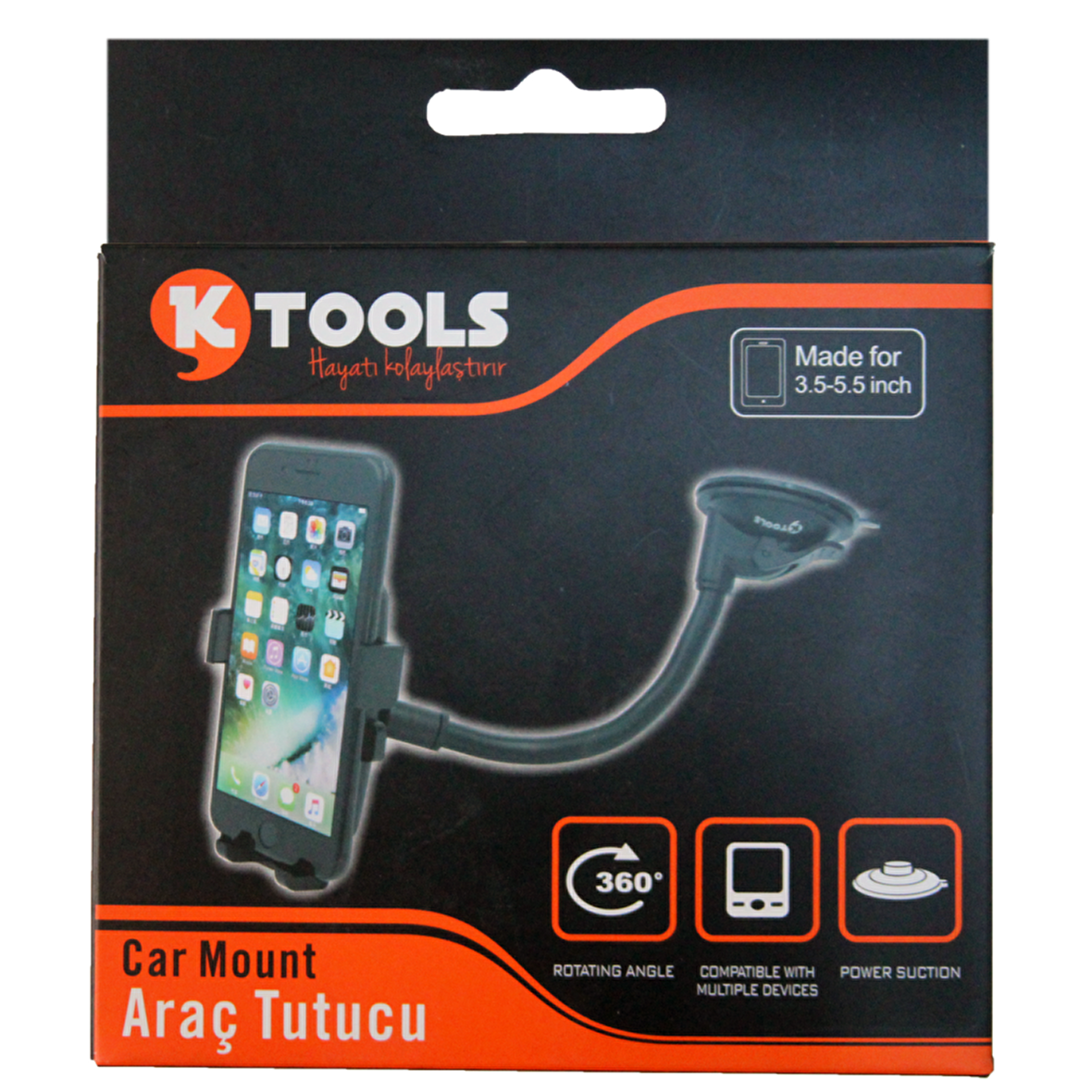 KTOOLS DRIVESAFE LONG MAVI TELEFON TUTUCU