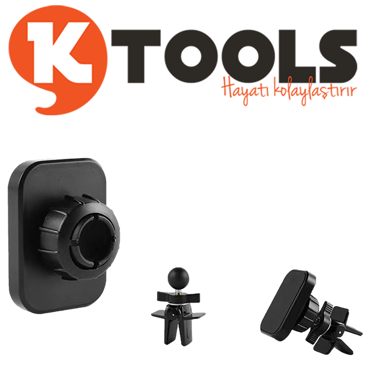 KTOOLS MAGNET SQUARE SIYAH TELEFON TUTUCU