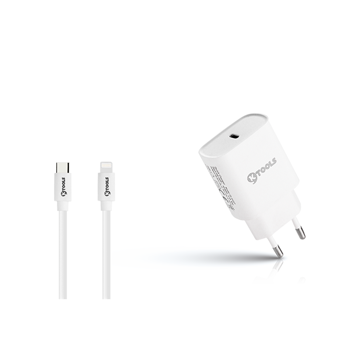 Ktools USB Hızlı Şarj Aleti Beyaz