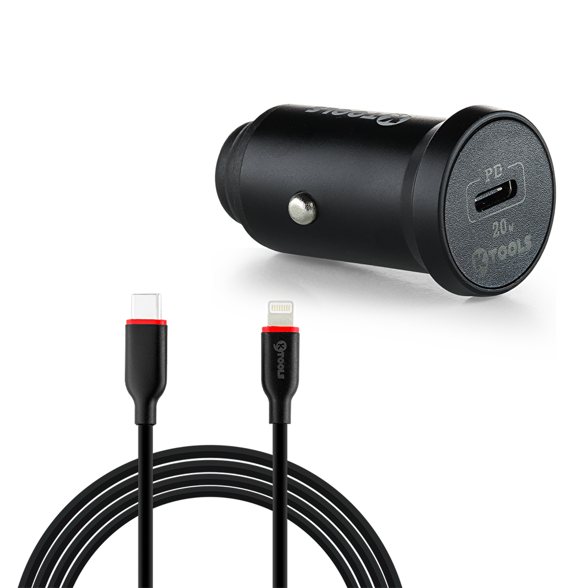 KTOOLS DRIVE INN PD 20W USB-C LIGHTINING SIYAH ARA