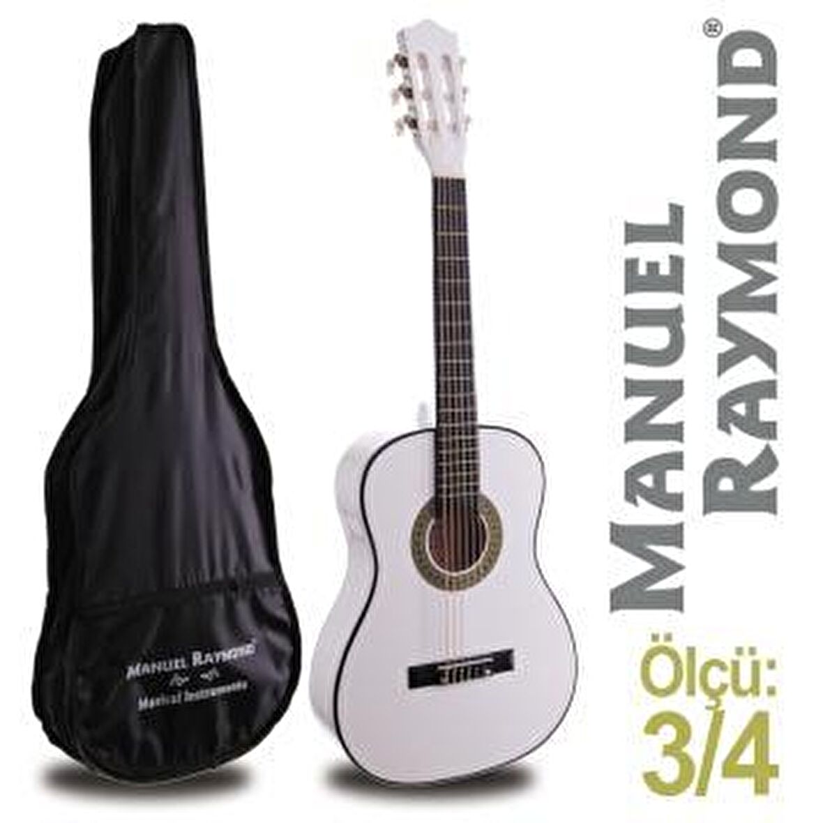 Klasik Gitar Junior Raymond MRC87WH (KILIF HEDİYE)