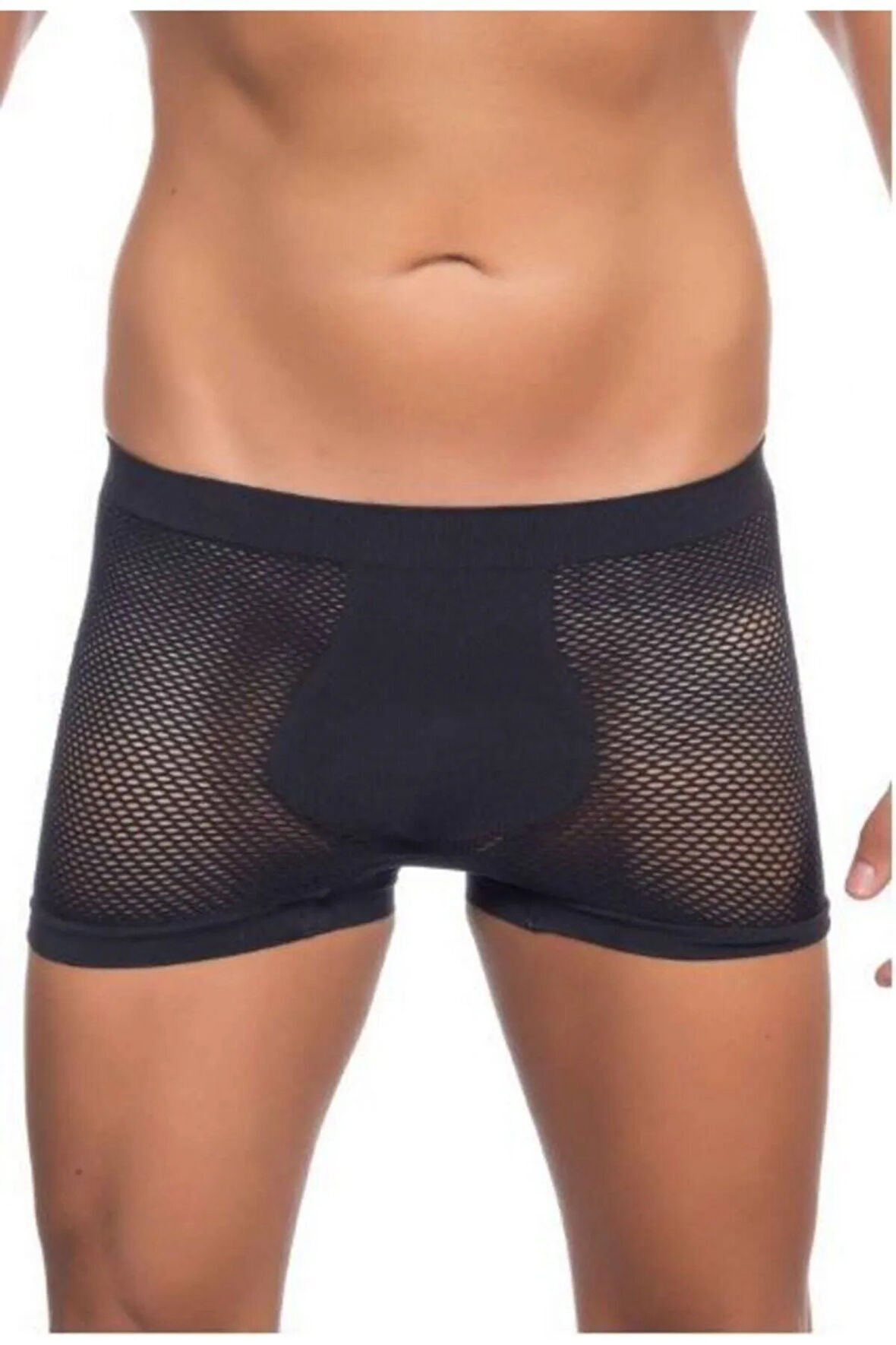 Dikişsiz Fileli Erkek Boxer 2 Renk 2'li Paket