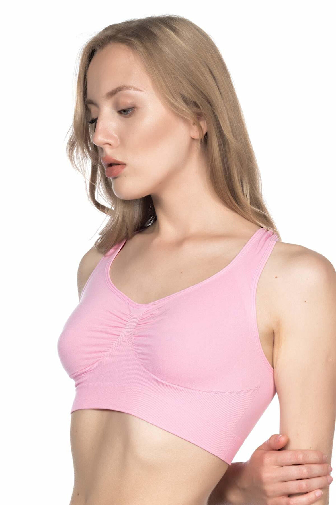 PEMBE MI Emay 4001 Soft Sporcu Büstiyer