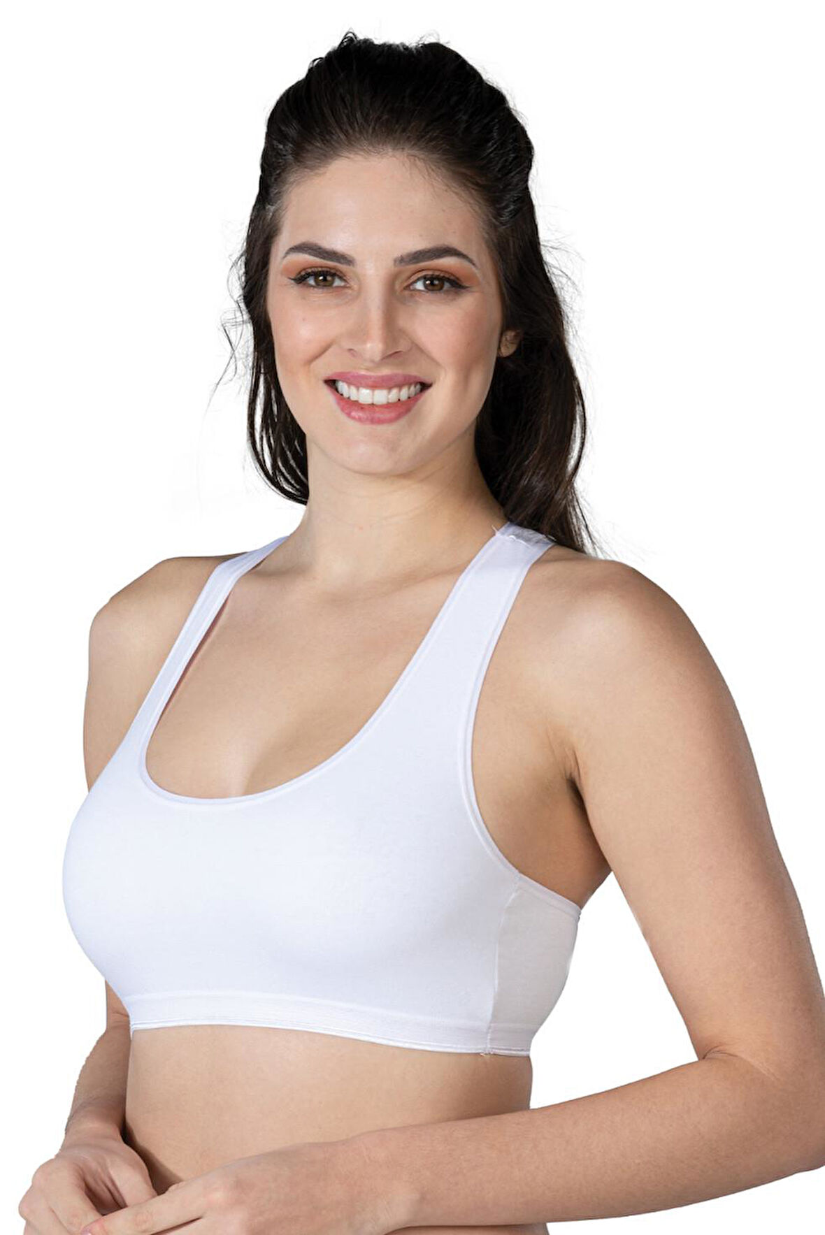 BEYAZ MI Emay 1424 Modal Cotton Sporcu Büstiyer