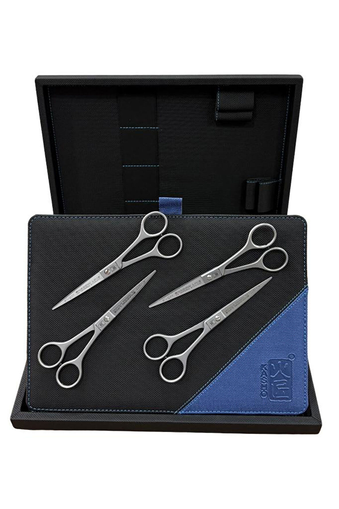 Kasho Kuaför ve Berberlere Özel Mıknatıslı Premium Set Makas Çantası