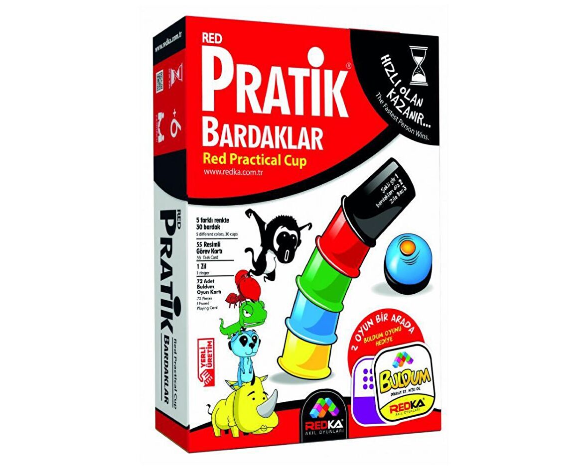 Pratik Bardaklar Zeka Mantık ve Strateji Redka (Akıl Oyunları)