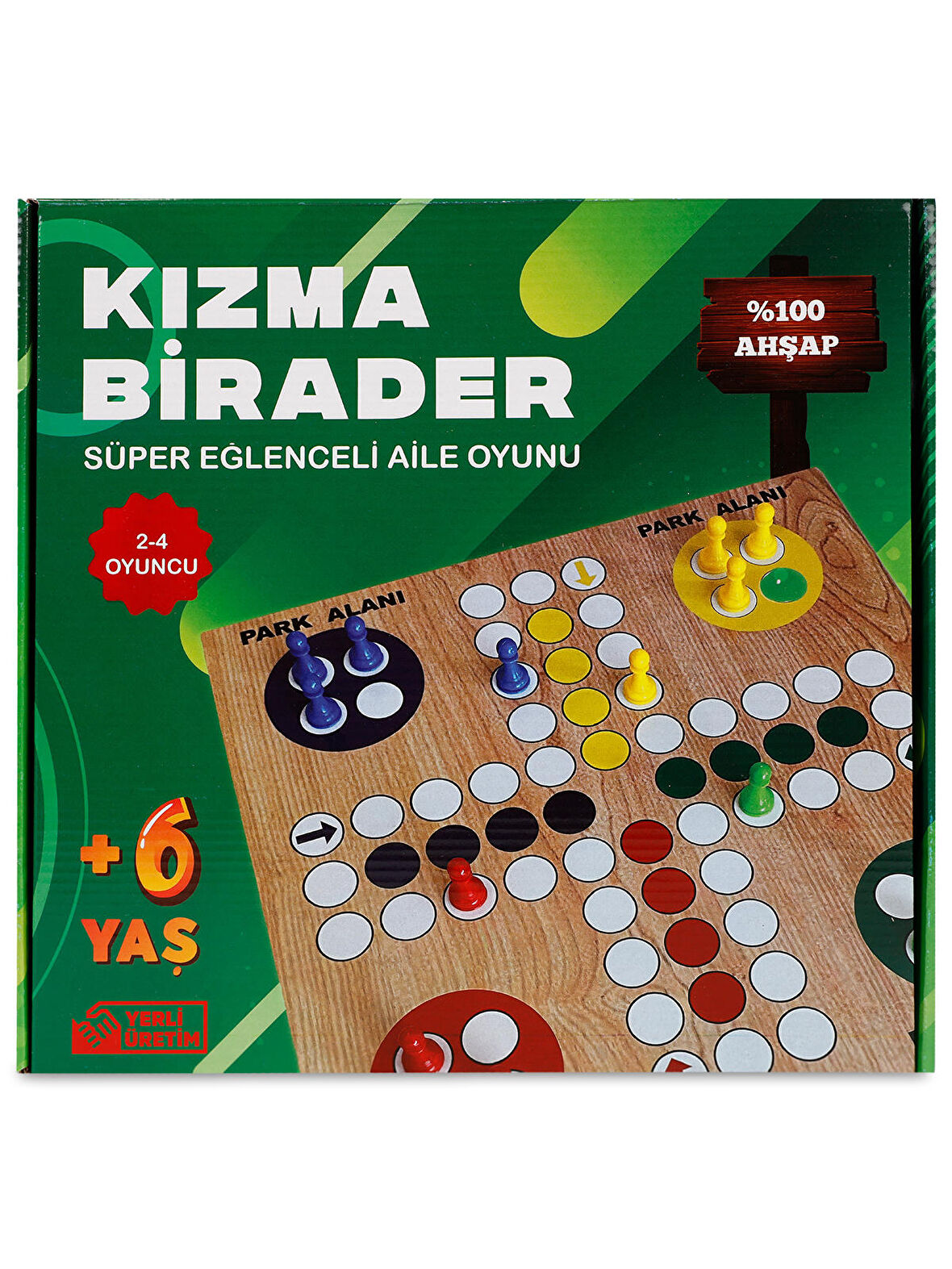 Doğal Toys Ahşap Kızma Birader Renkli