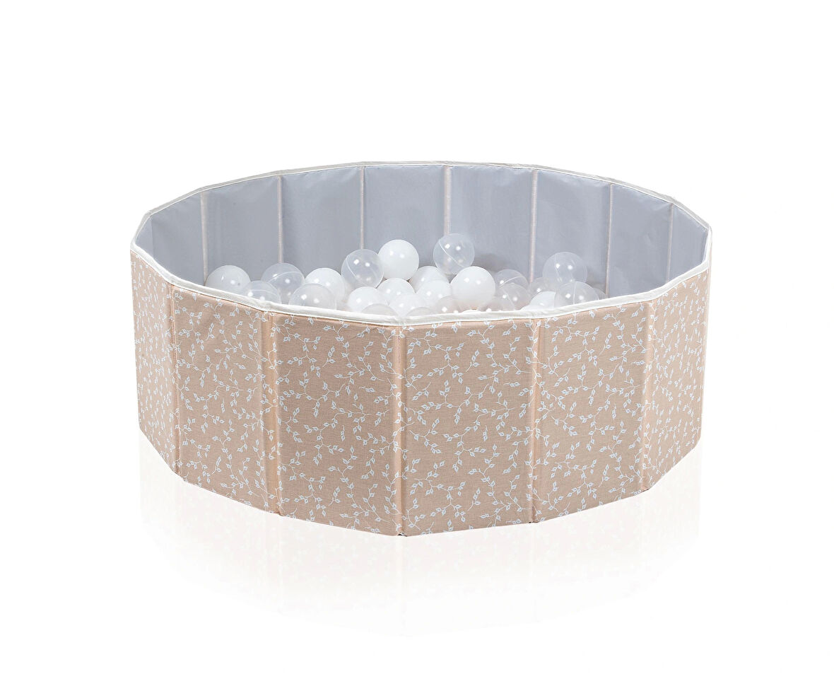 Babyjem Katlanabilir Bebek Top Havuzu Somon Çiçek