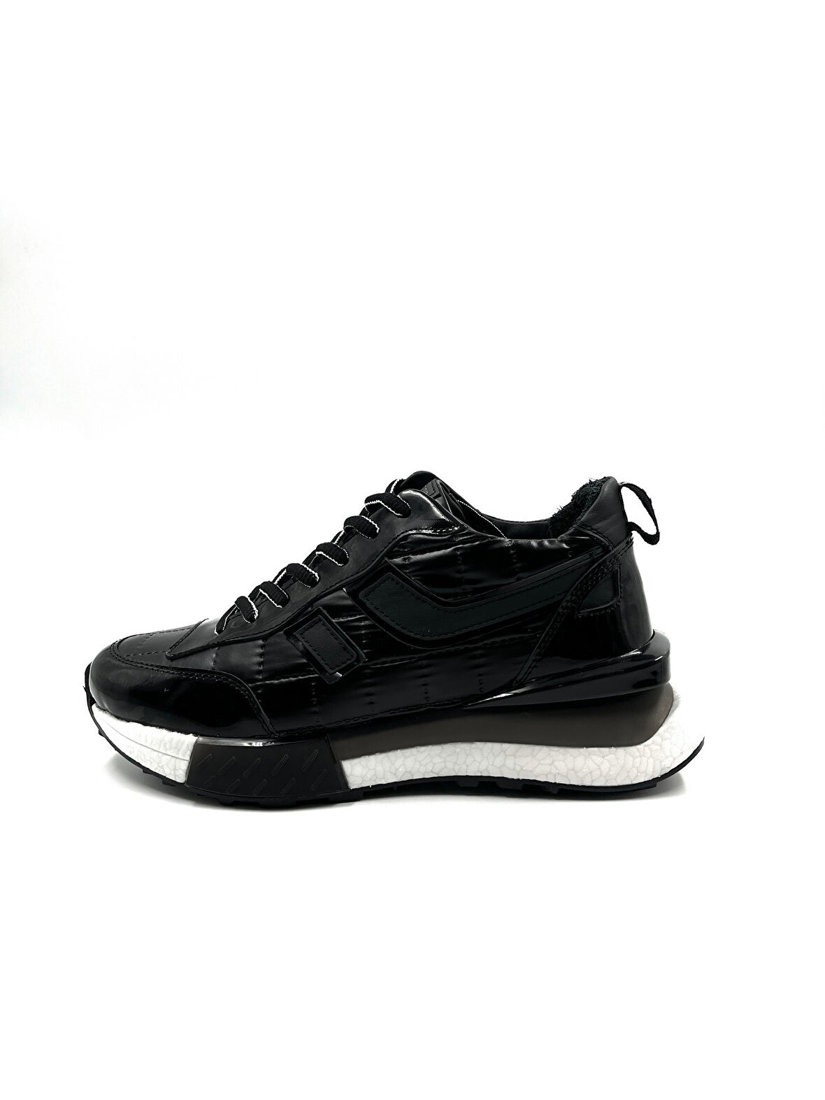 Marcomen 18344 Casual Erkek Deri Spor Ayakkabı Siyah Rugan