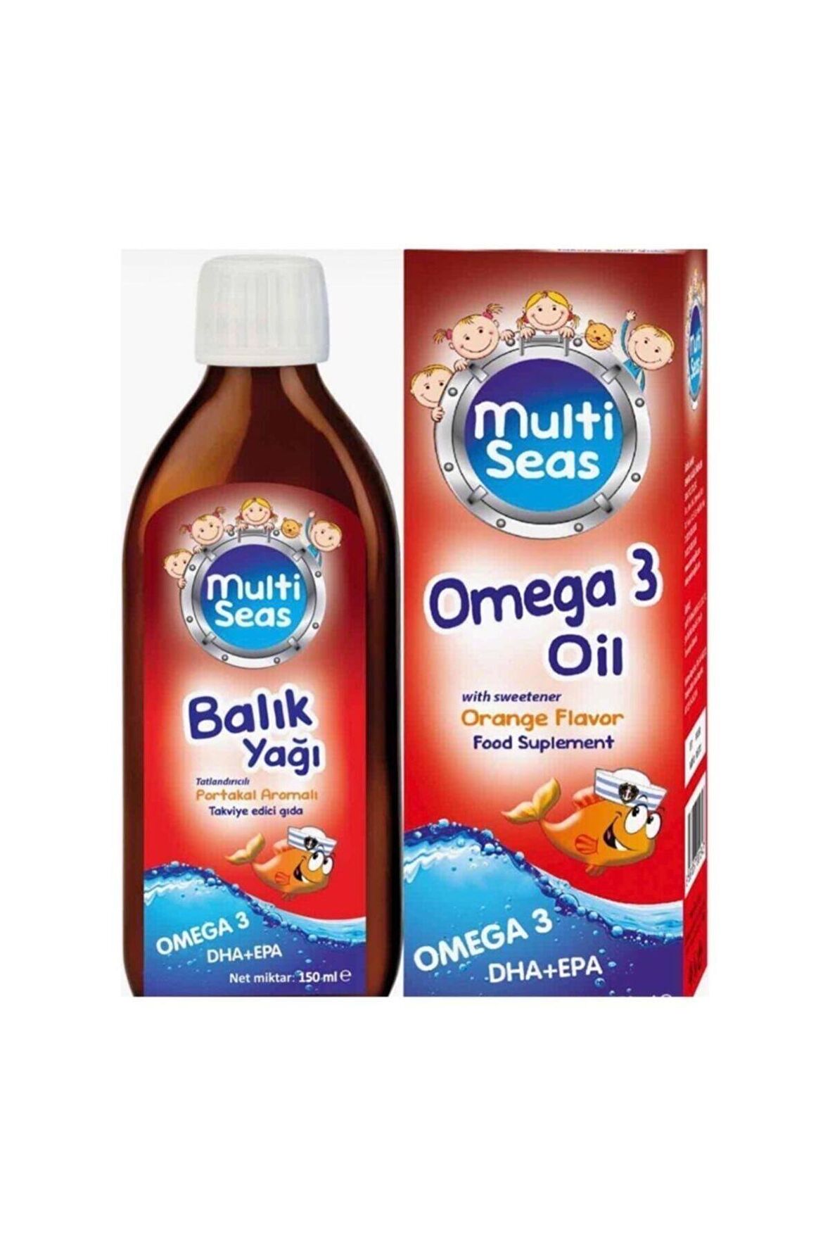 Multi Seas Omega 3 Oil Portakal Aromalı 150 Ml