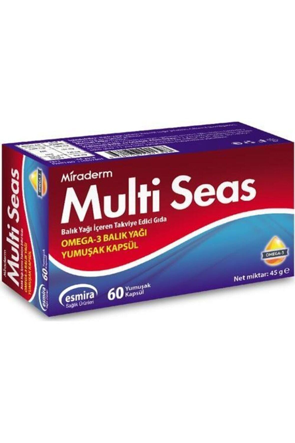 Miraderm Multi Seas Omega 3 Balık Yağı 60 Kapsül