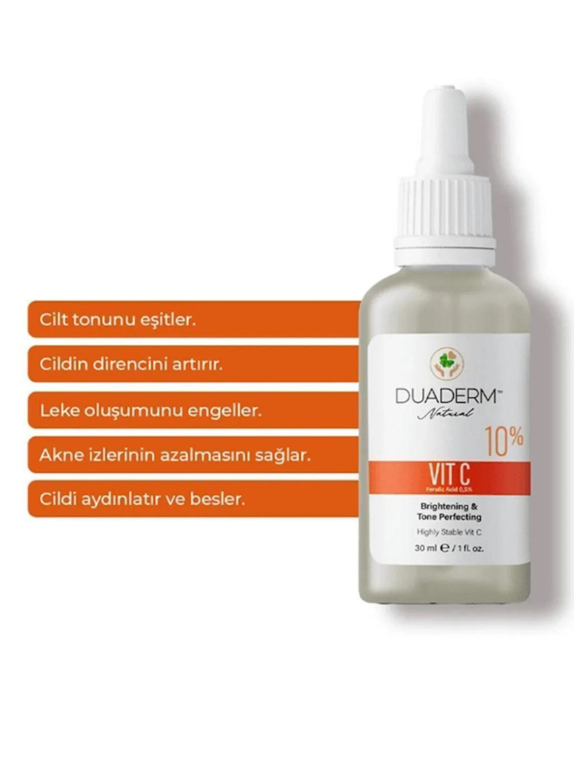 Duaderm Aydınlatıcı Ve Ton Eşitleyici Vitamin C Serum 30ml