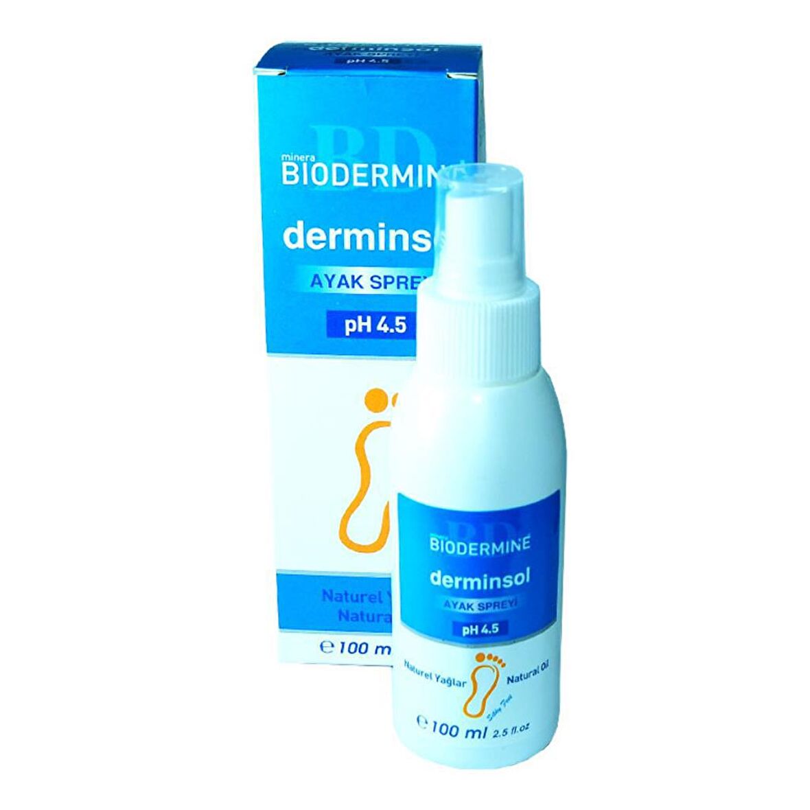 Biodermine Ayak Bakım Spreyi 100ML Doğal Derminsol PH 4.5 