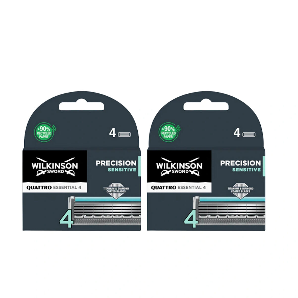 Quattro Titanium Sensıtıve 4 Yedek Kartuş 2 Paket