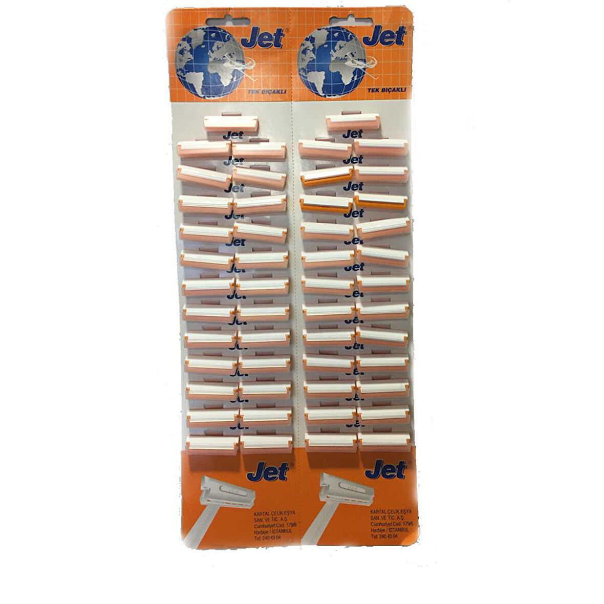 Jet Perfect Tek Bıçaklı Erkek Kullan At Tıraş Bıçağı 50 Adet