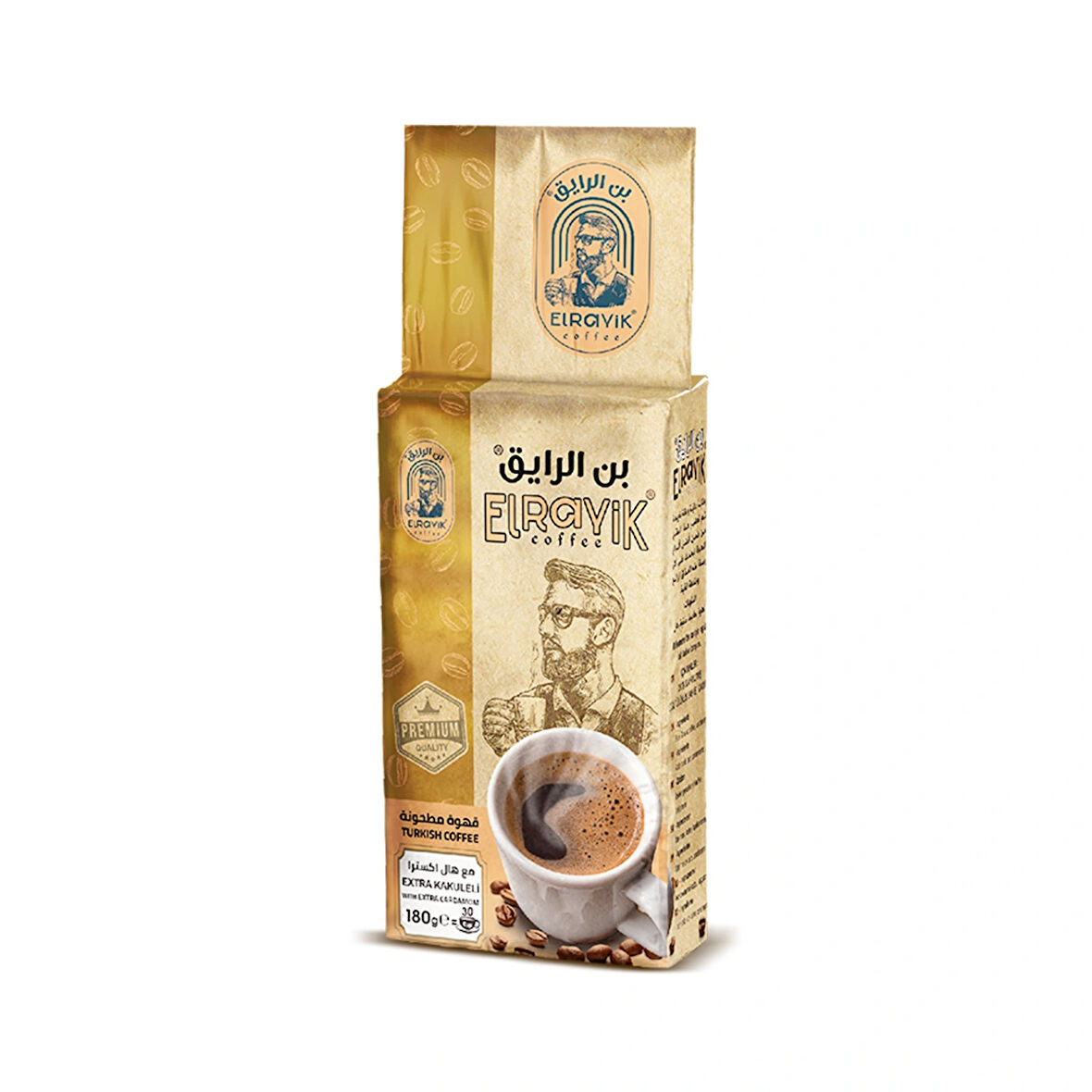 Extra Kakuleli Türk Kahvesi 180 g – Elrayık Orta Kavrulmuş