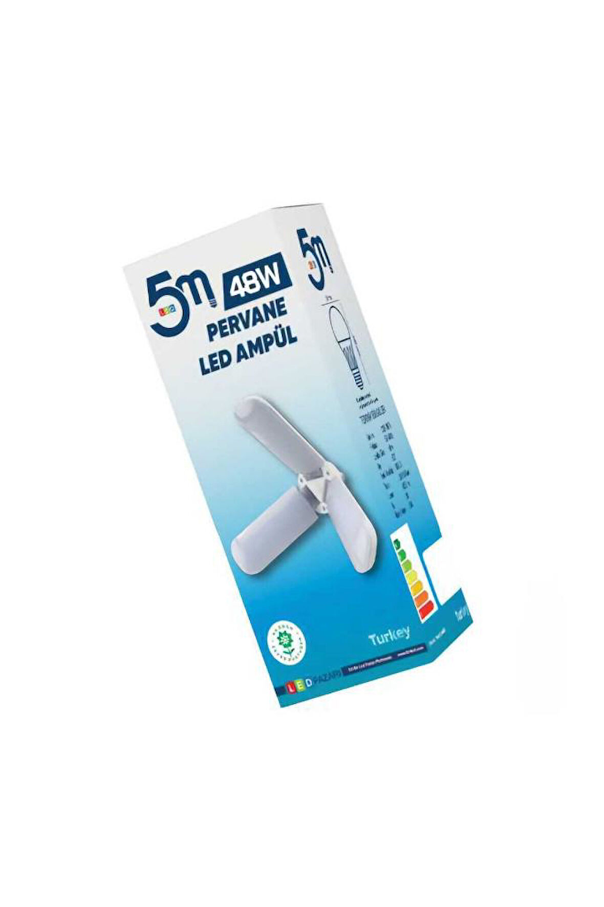 5M LED 48W Pervane Led Ampul E27