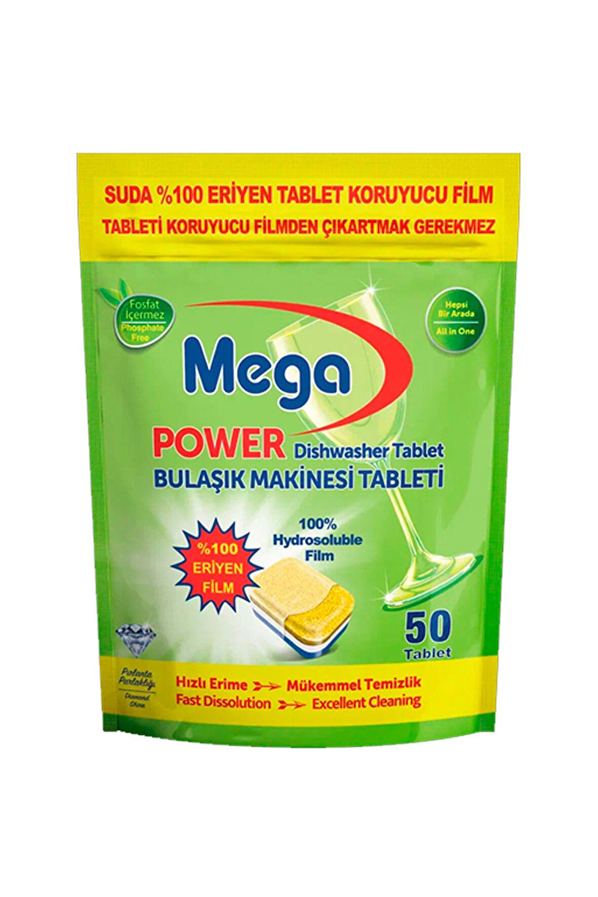 Mega Power Bulaşık Makinesi Tableti 50 li