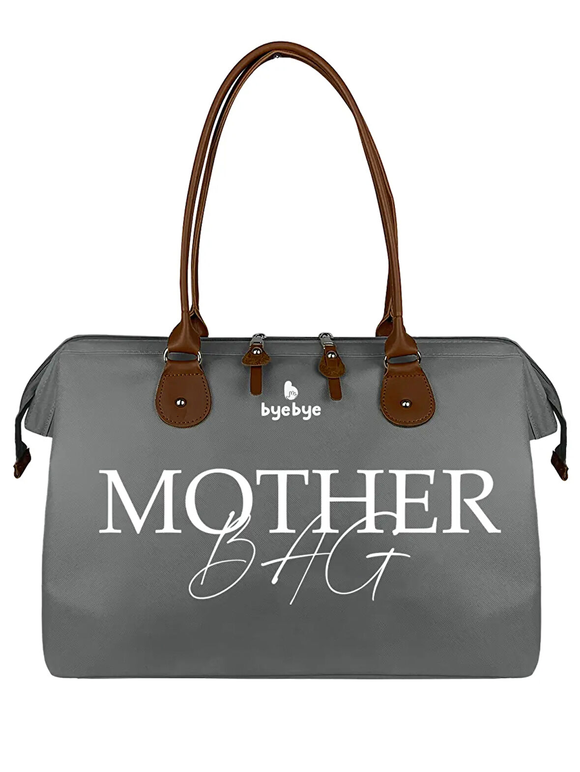 Stylo Byebye Mother Bag Anne Bebek Bakım ve Kadın Çantası Gri