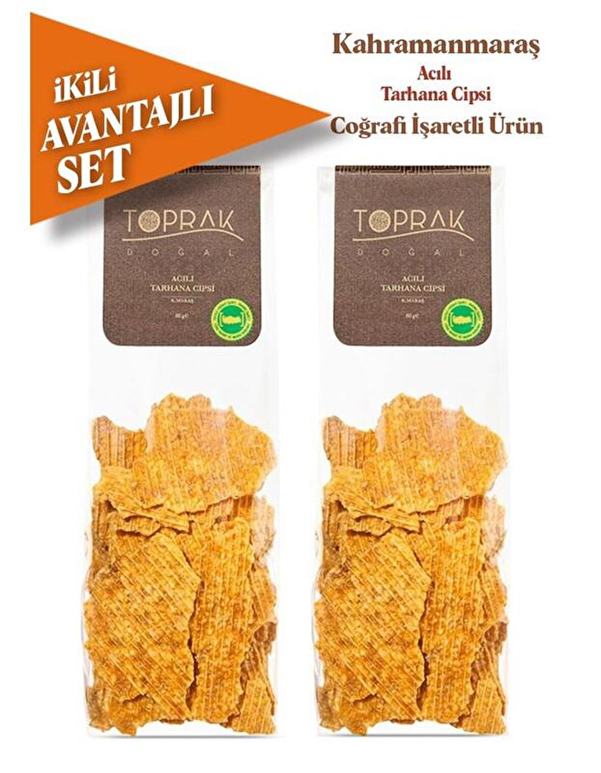 Toprak Doğal Acılı Tarhana Cipsi 2X240 Gr 