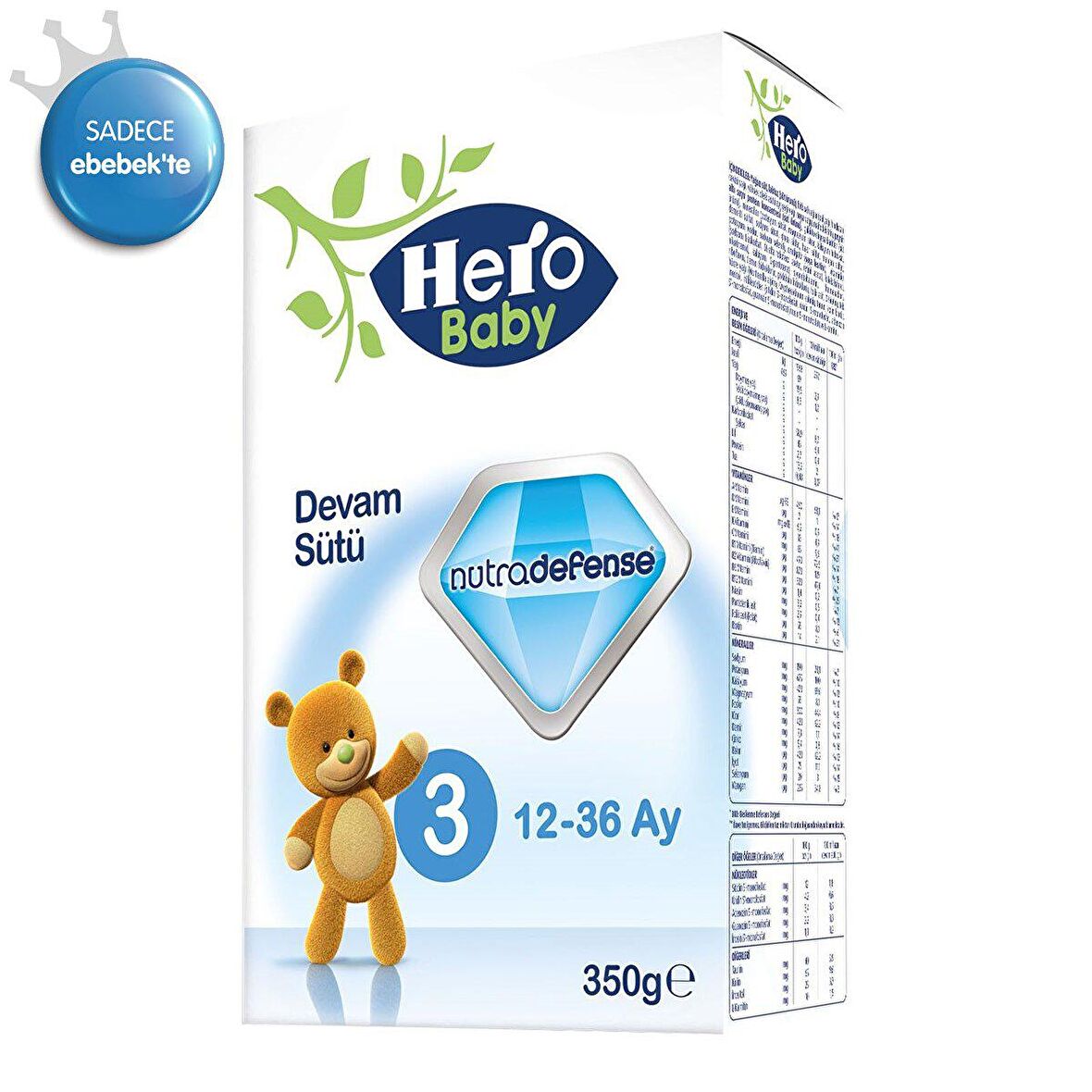 Hero Baby Nutradefense 3 Prebiyotik Devam Sütü 350 gr