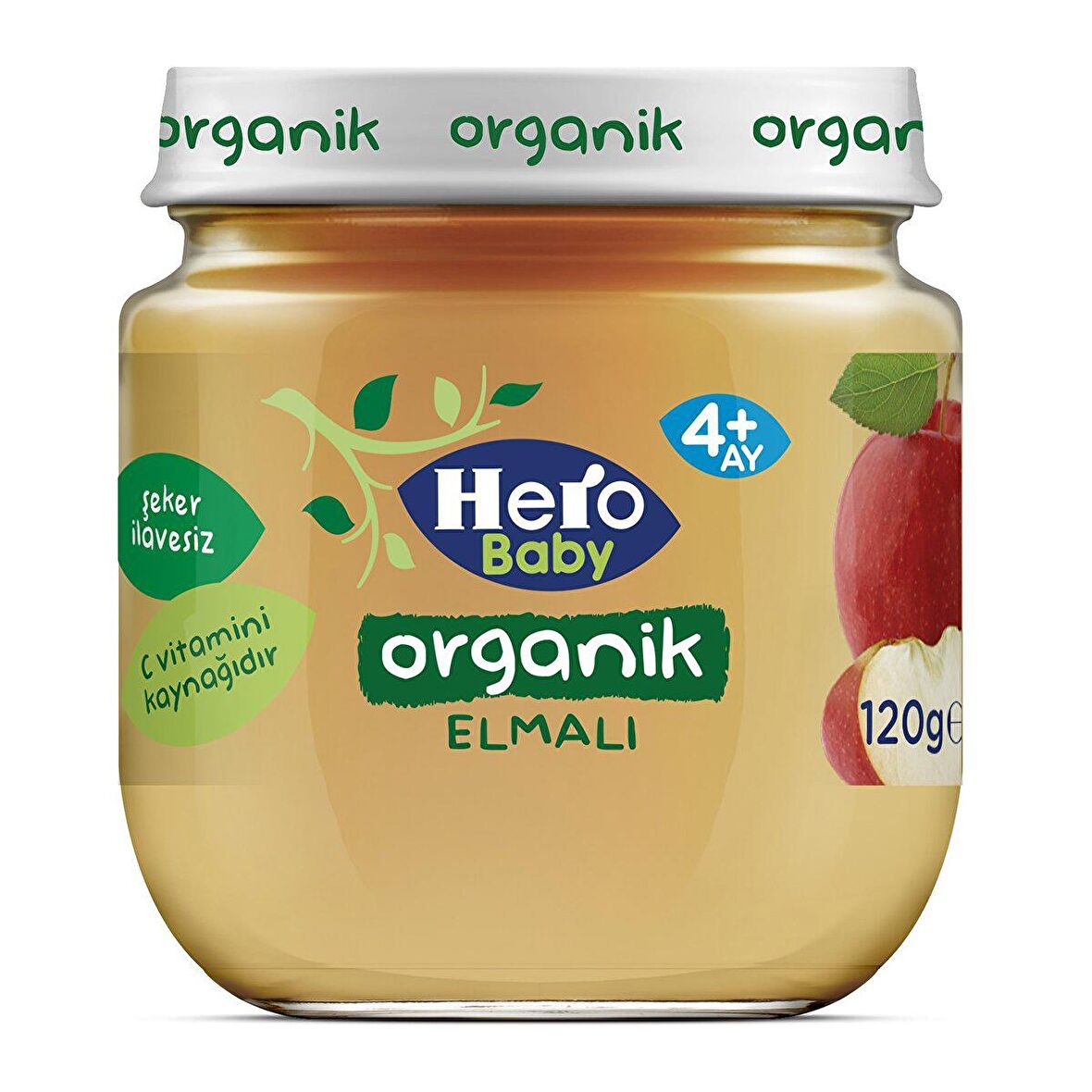 Hero Baby Optipro Elma Prebiyotik Kavanoz Maması 120 gr