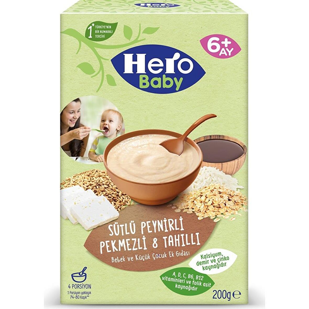 HEROBABY KŞ 200GR 8 TAHILLI PEYNİR PEKMEZ