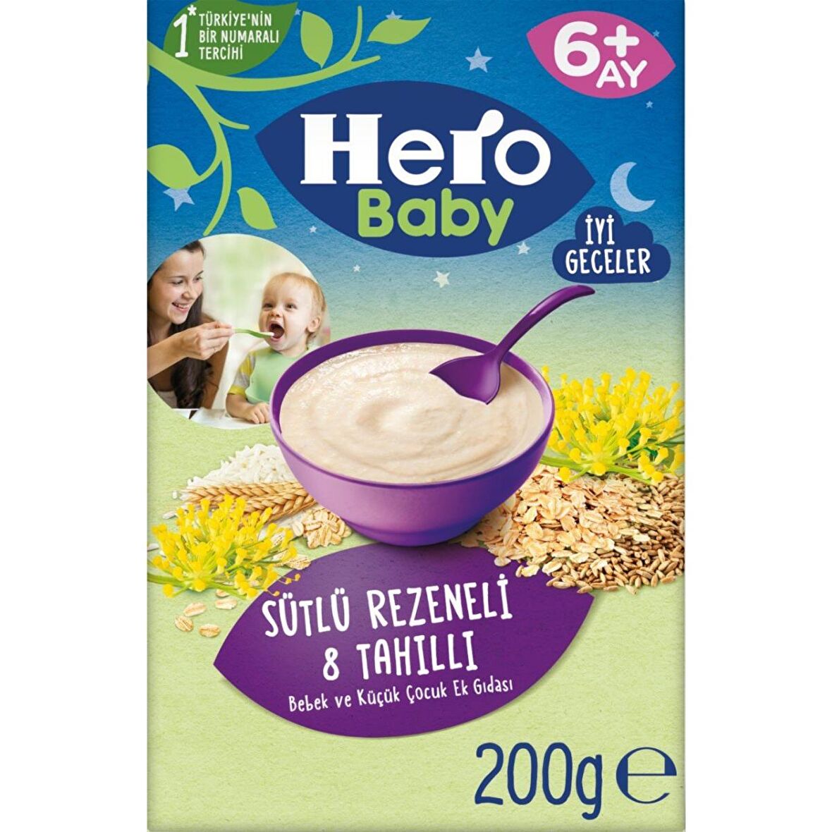 HEROBABY KŞ 200GR SÜT REZENE 8 TAHIL