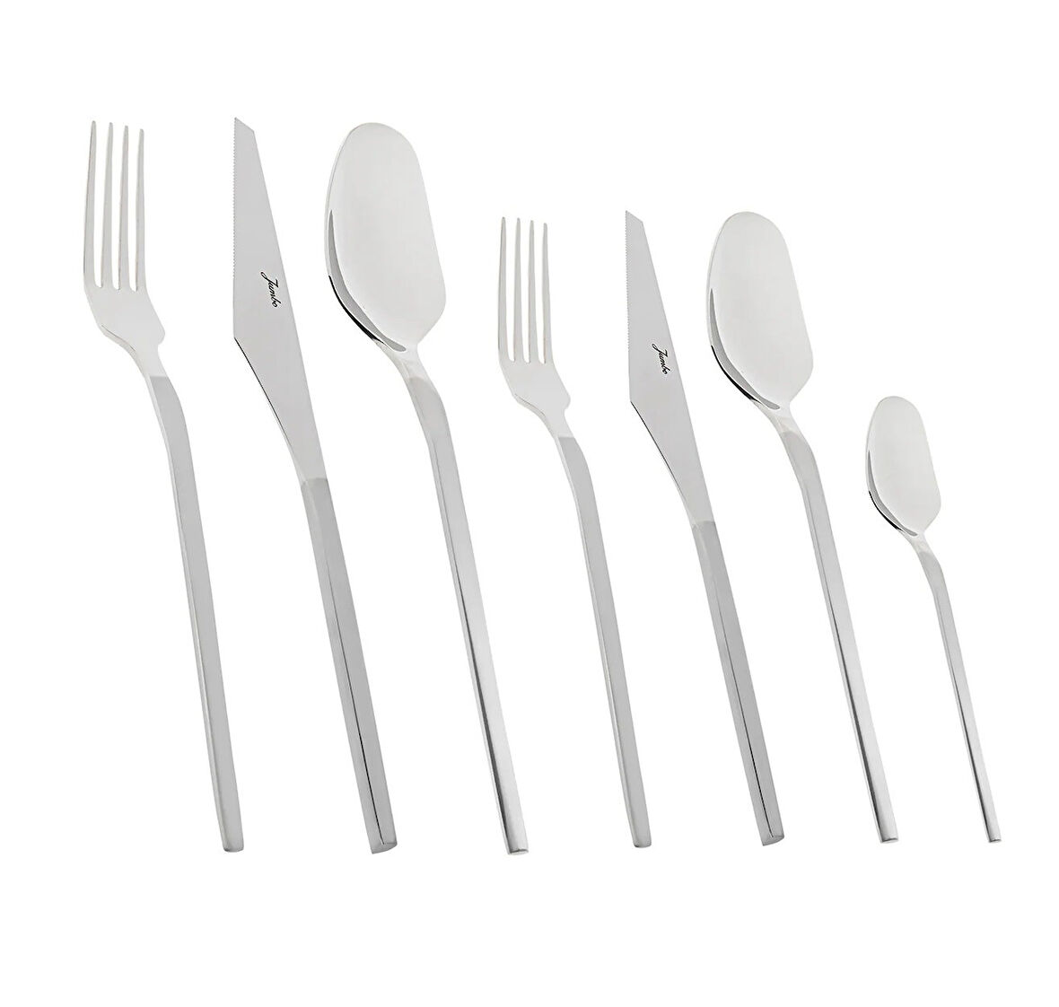 Jumbo 5100 Quartz 12 Kişilik 84 Parça Mat Çatal Kaşık Bıçak Takımı