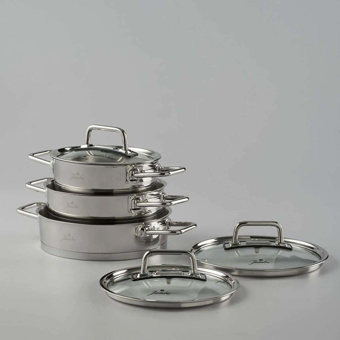 Jumbo 6 Parça Tencere Tava Seti