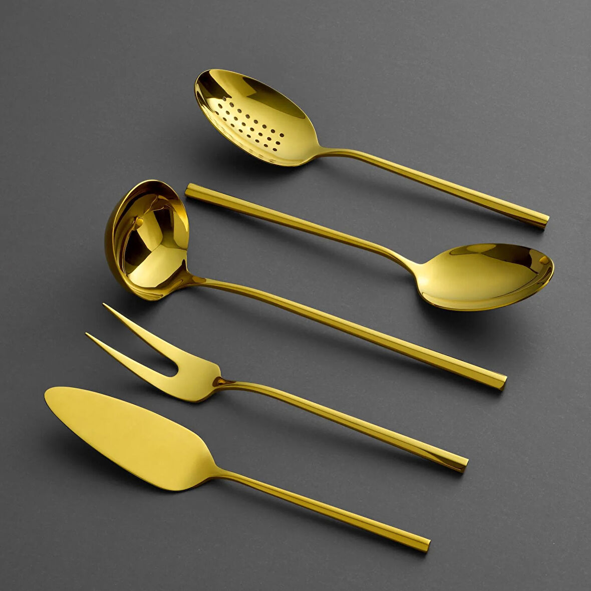 Jumbo 1001 Titanyum Gold 5 Parça Servis Seti