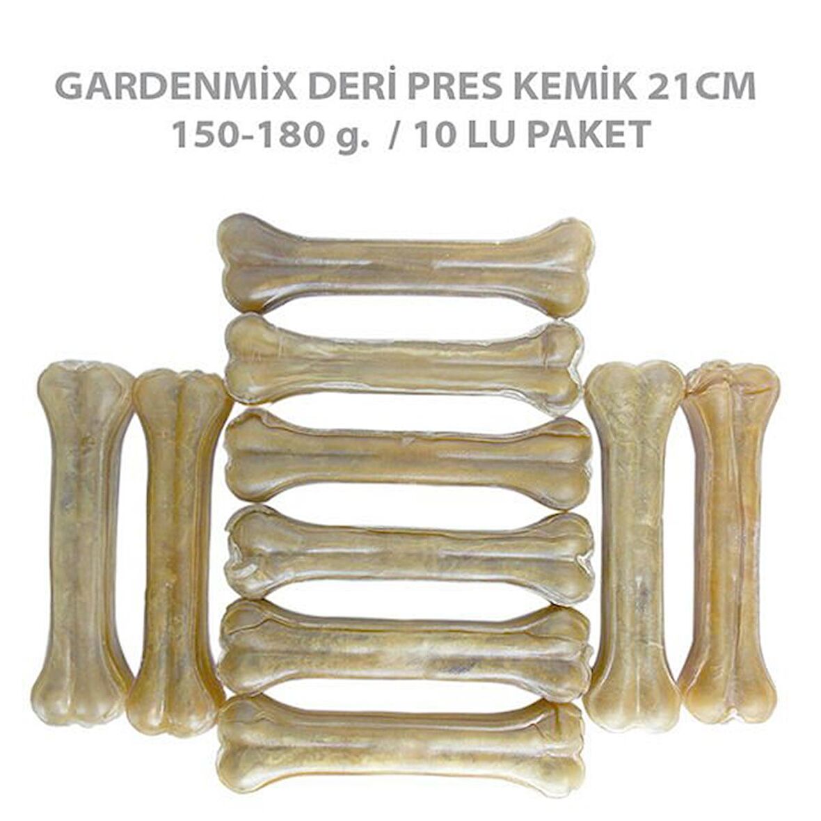 Garden Mix Preslenmiş Köpek Çiğneme Kemiği 150-180 Gr 10'lu