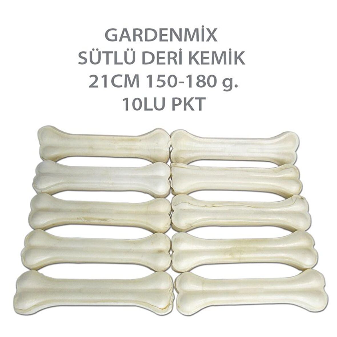 Gardenmix Sütlü Deri Kemik 21cm 150-180 G.10lu Pak