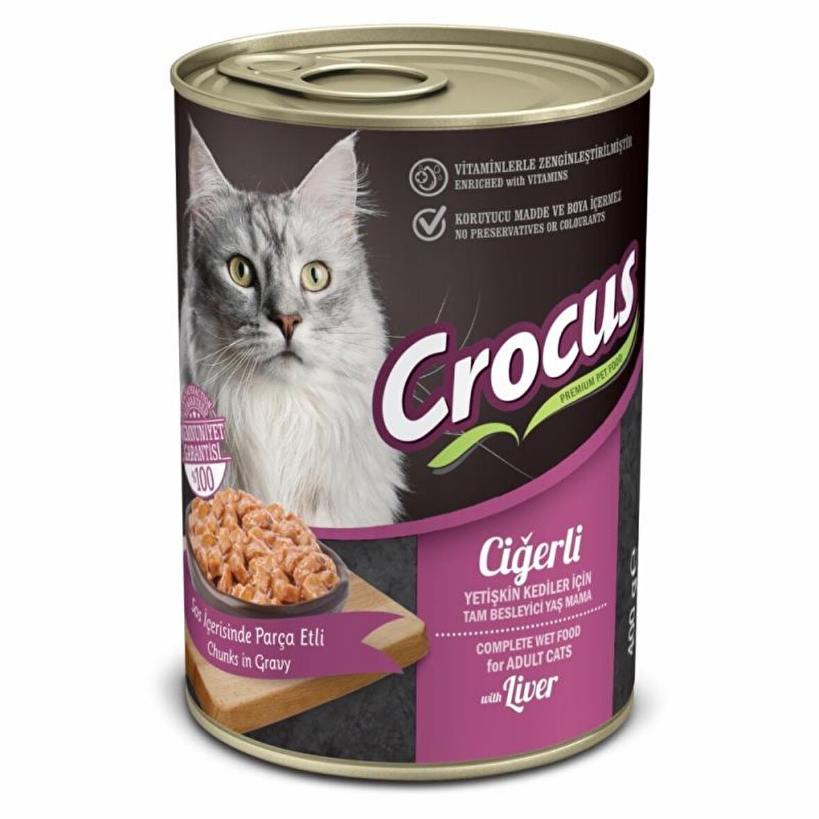 Crocus Ciğerli Kedi Yaş Mama 400gr