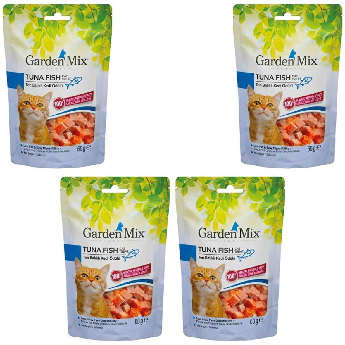 Gardenmix Ton Balıklı Kedi Ödül Maması 60gr x 4 Adet