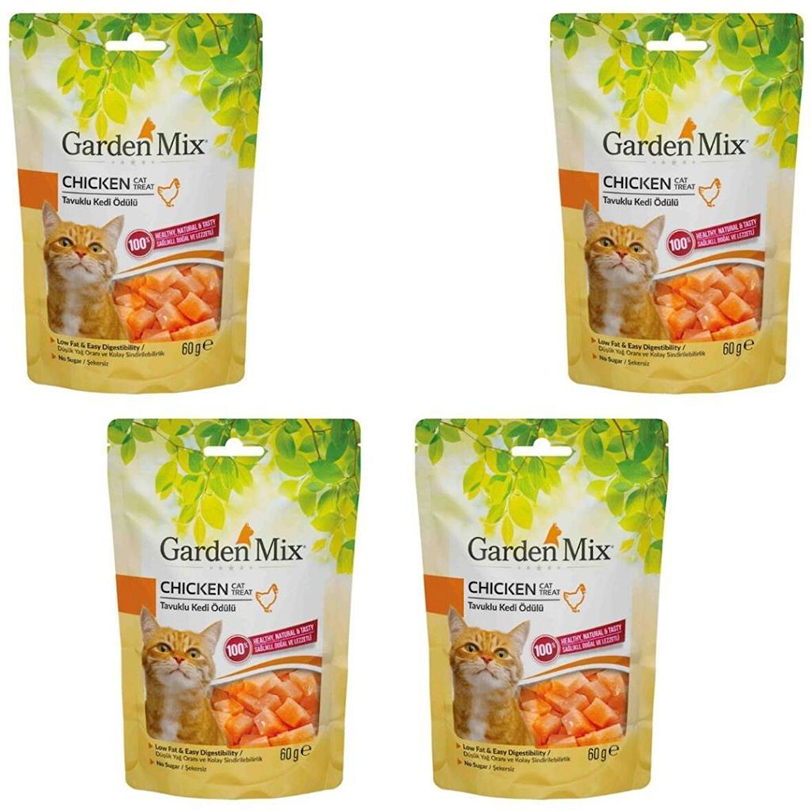 Gardenmix Tavuklu Kedi Ödül Maması 60gr x 4 Adet